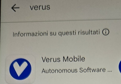 app VERUS per android